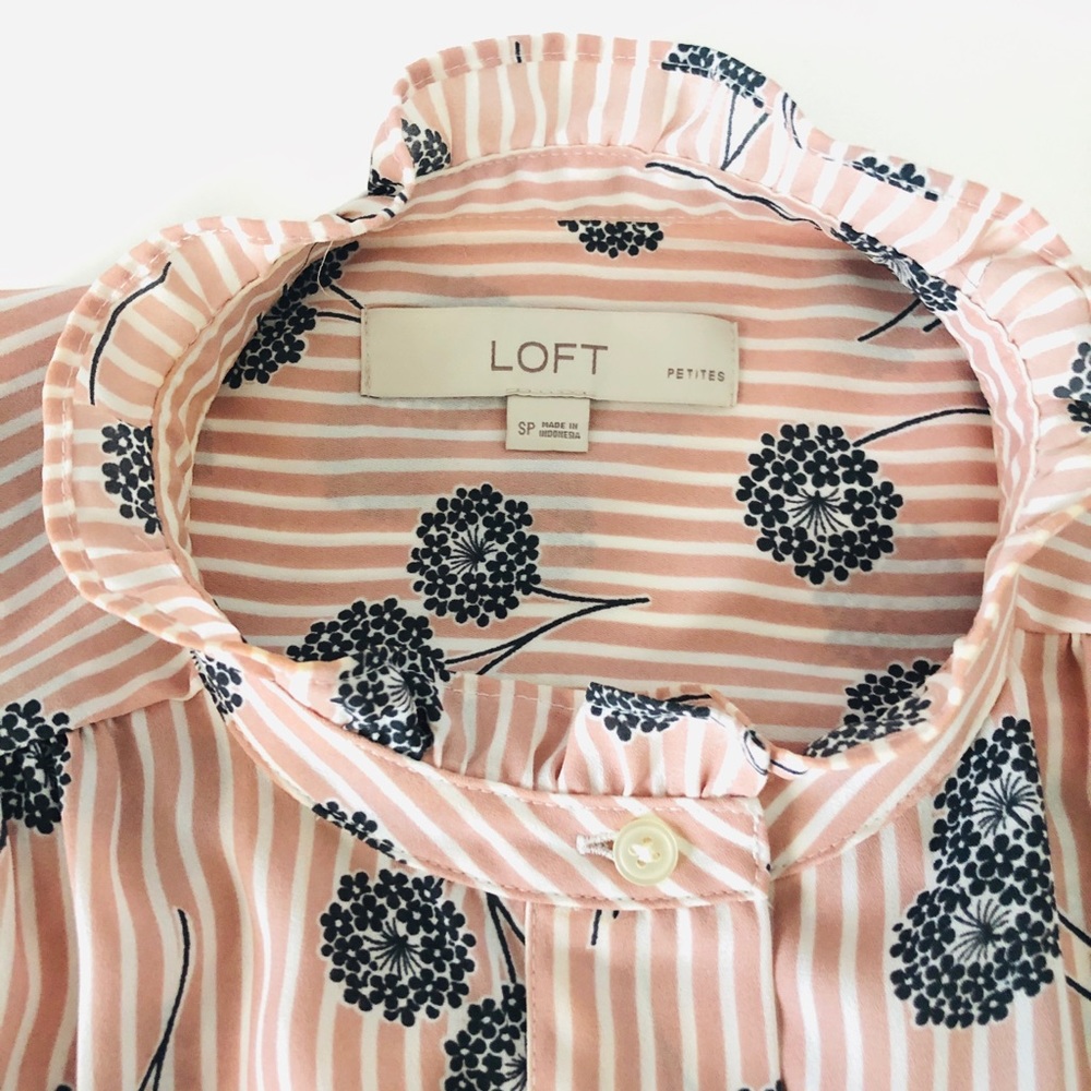 FLORAL STRIPE TOP - Picture 6 of 11